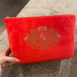 Juicy Couture Red Velvet Cosmetic Bag NEW